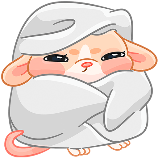 VK Sticker Baby Mouse Hug #6