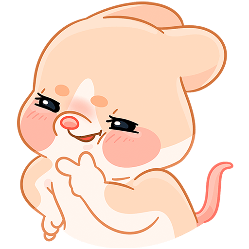 VK Sticker Baby Mouse Hug #25