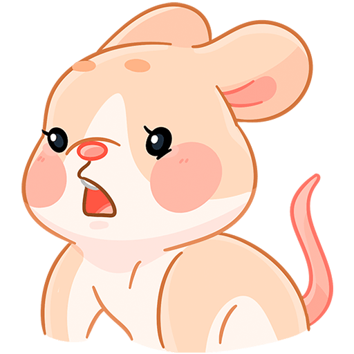 VK Sticker Baby Mouse Hug #39