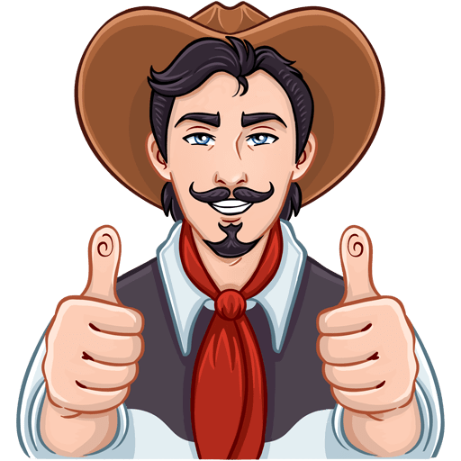 VK Sticker Cowboy Clint #11