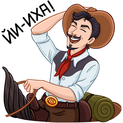 VK Sticker Cowboy Clint #15