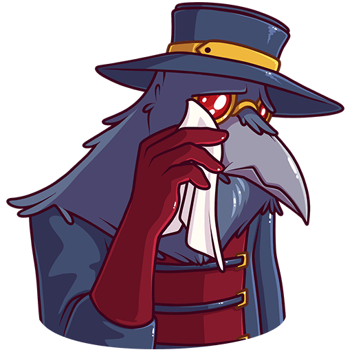 VK Sticker Doctor Crow #29