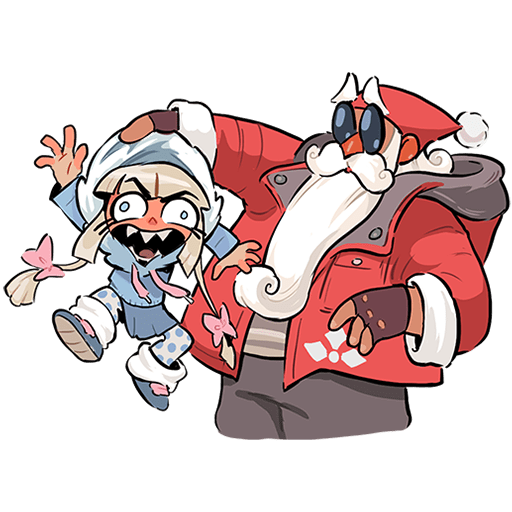 VK Sticker Father Frost and Snow Maiden #11