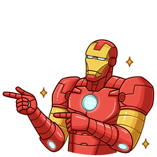 VK Sticker Iron Man #28