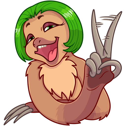 VK Sticker Lenochka the Sloth #16