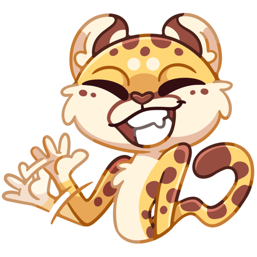 VK Sticker Lex the Cheetah #1