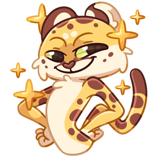 VK Sticker Lex the Cheetah #33