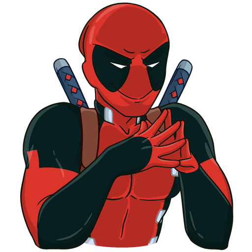 VK Sticker New Year with Deadpool #30