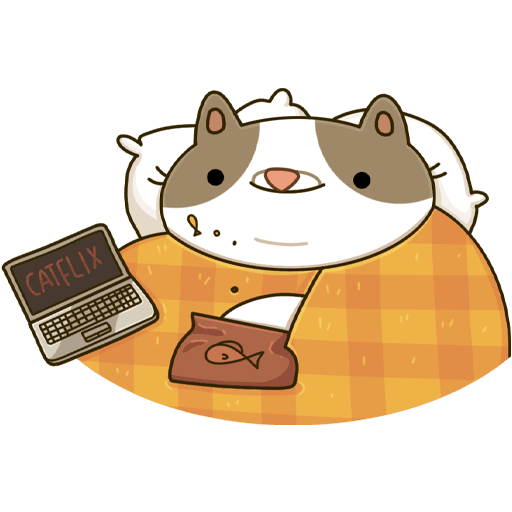 VK Sticker Office Cat #15