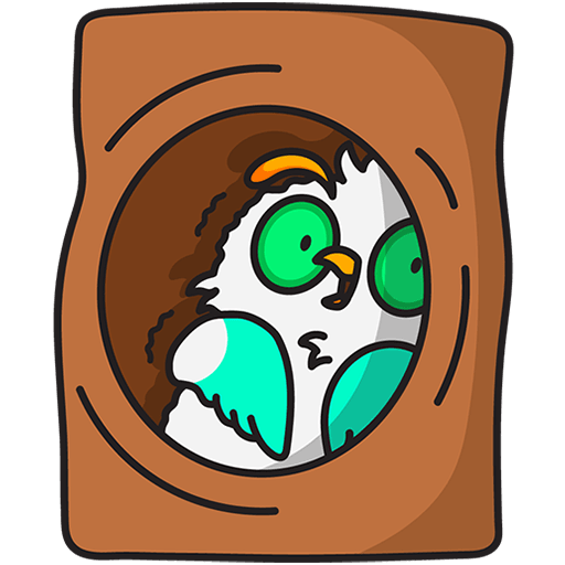 VK Sticker Owl Mark #19