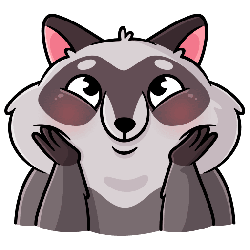 VK Sticker Pilfy the Raccoon #5