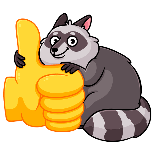 VK Sticker Pilfy the Raccoon #34