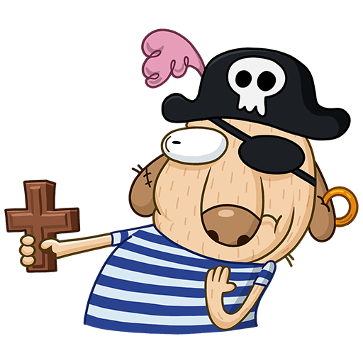 VK Sticker Pirate Diggy #19