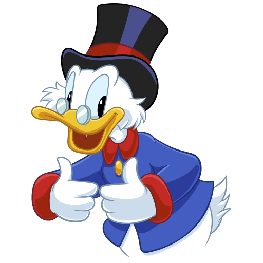 VK Sticker Scrooge McDuck #1