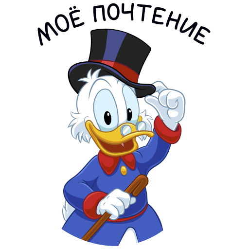 VK Sticker Scrooge McDuck #26