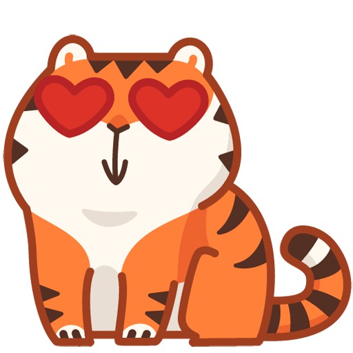 VK Sticker Tiger Persik #8