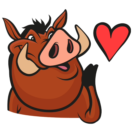 VK Sticker Timon and Pumbaa #22