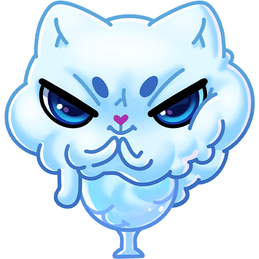 VK Sticker Winter Cauldron Cat #29