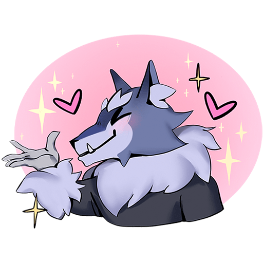 VK Sticker Wolf #3
