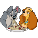 Lady and the Tramp VK sticker #14
