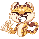 Lex the Cheetah VK sticker #1